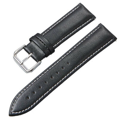 Bracelet en cuir Ricardo Chieti, noir V3