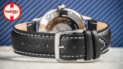 Bracelet en cuir Ricardo Chieti, noir V3
