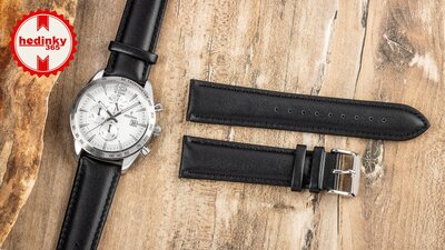 Bracelet en cuir Ricardo Cagli, noir V1, Quick Release