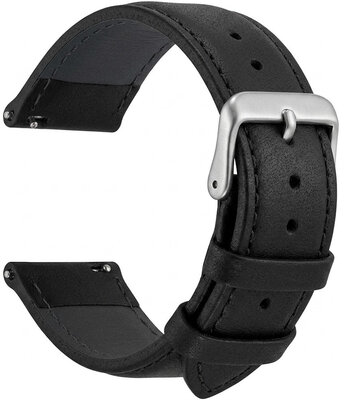 bracelet en cuir Ricardo Imola, noir V1