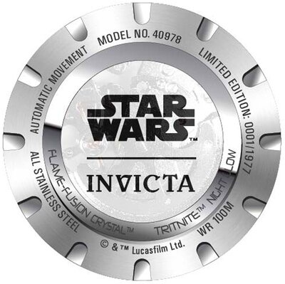 Invicta Star Wars Automatic 52mm 40978 Darth Vader Limited Edition 1977pcs
