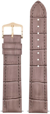 bracelet en cuir Hirsch Duke L 01028037-1, marron, cuir de veau, longueur L, Quick Release
