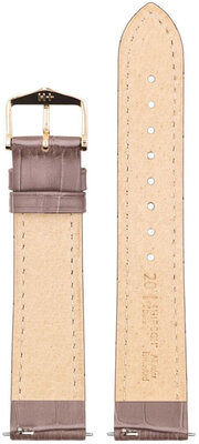bracelet en cuir Hirsch Duke L 01028037-1, marron, cuir de veau, longueur L, Quick Release