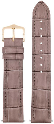 bracelet en cuir Hirsch Duke S 01028337-1, marron, cuir de veau, longueur S, Quick Release