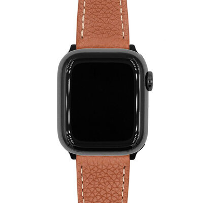 bracelet en cuir Hirsch Bologna L 01802070-1, marron, veau, longueur L, Quick Release