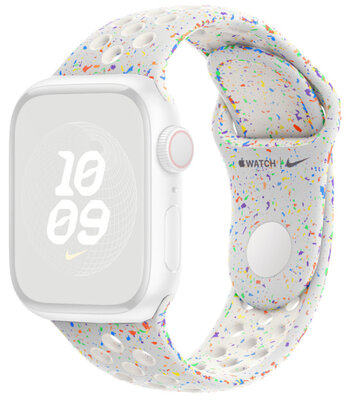 bracelet en silicone Apple (pour Apple Watch 38/40/41mm), blanc V1, taille M/L
