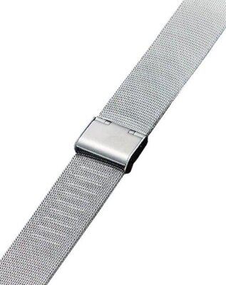 bracelet en acier inoxydable Ricardo Barletta, argenté, maille milanaise