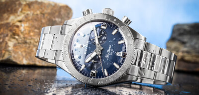 Edox SkyDiver Chronograph Quartz 10116-3-buidn Limited Edition 1000pcs ( + bracelet de rechange )