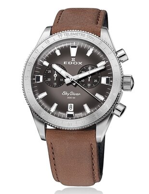 Edox SkyDiver Chronograph Quartz 10116-3-gridn Limited Edition 1000pcs ( + bracelet de rechange )
