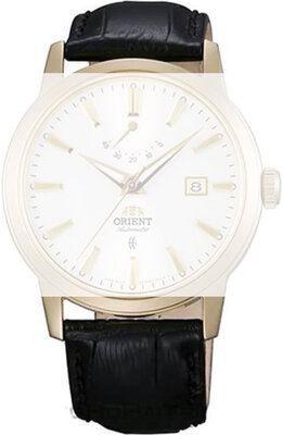 bracelet en cuir Orient UDESQAB 22mm (pour modely AF05, FD0J), noir