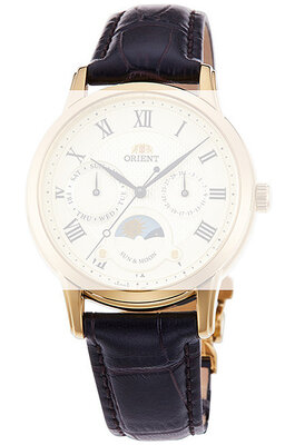 Bracelet en cuir Orient UL005012G0 17mm (pour modèle RA-KA00), marron