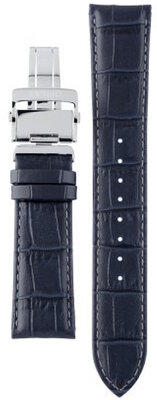 bracelet en cuir Orient UL009012J0 21mm (pour modèle RA-AS00), bleu