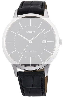 bracelet en cuir Orient UL00E011J0 18mm (pour le modèle RF-QD00), noir