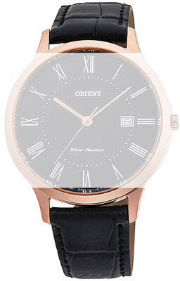 bracelet en cuir Orient UL00E011P0 18mm (pour le modèle RF-QD00), noir