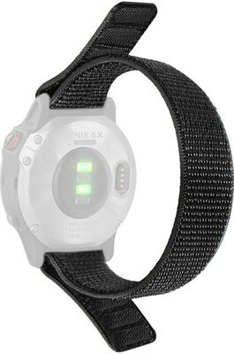 bracelet en nylon Ricardo Cortina 22mm, Black, à enfiler