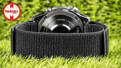 bracelet en nylon Ricardo Cortina 26mm, Black, à enfiler