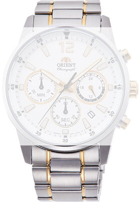 Bracelet en acier inoxydable Orient UM007111Z0 22mm (pour modèle RA-KV00), bicolore