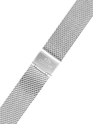 bracelet en acier inoxydable Orient UM00F112J0 20mm (pour modèle RA-AC0E), argenté, maille milanaise