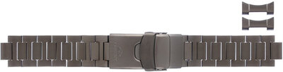 bracelet en acier inoxydable Orient UM00J117N0 20mm (pour modèle RA-AC0L), noir