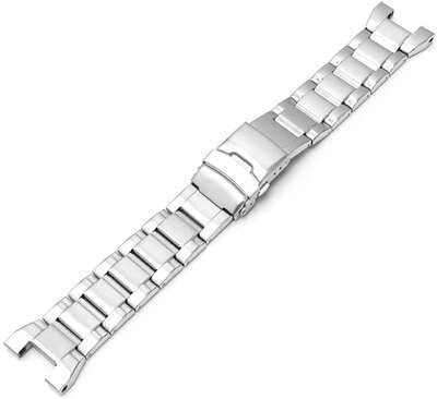 Bracelet en acier inoxydable Ricardo Robbio (pour Casio G-Shock G-Steel GST), argenté