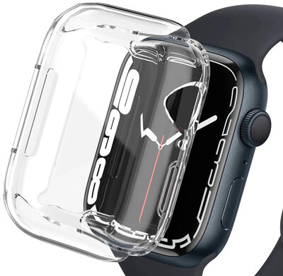 Coque de protection (pour Apple Watch 44mm), en silicone, transparent