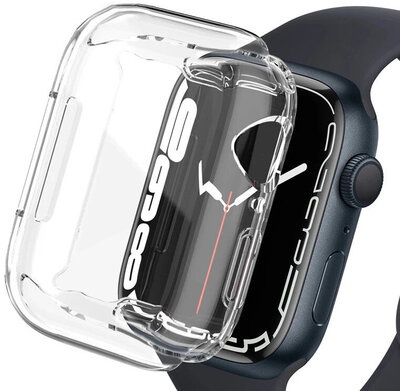 Coque de protection (pour Apple Watch 45mm), en silicone, transparent