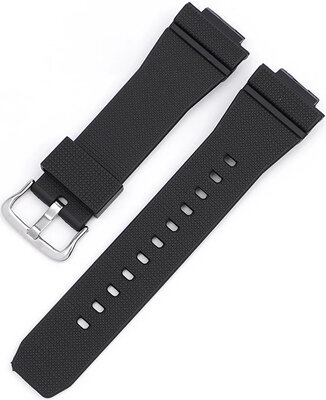 Bracelet de montre en plastique Ricardo Latisana 16mm (pour Casio G-Shock GA-2100/GA-2110, DW-5600, GW-6900), noir