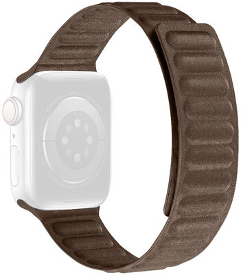 bracelet textile Ricardo (pour Apple Watch 42/44/45/49mm), marron, magnétique