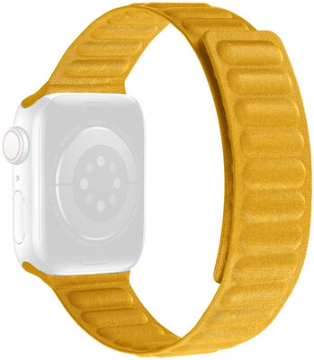 bracelet textile Ricardo (pour Apple Watch 42/44/45/49mm), jaune, magnétique
