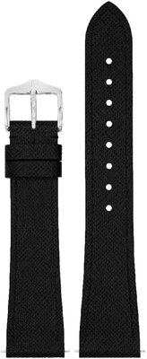 bracelet en cuir Hirsch Giffone L 01875050-2, noir, veau, longueur L, Quick Release