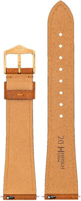 bracelet en cuir Hirsch Giffone L 01875070-1, marron, veau, longueur L, Quick Release