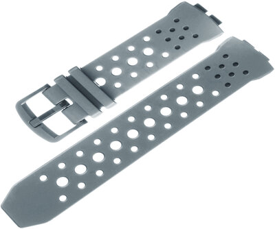 Bracelet pour Casio G-Shock, plastique, gris, boucle grise (pour modèles BGA-240)