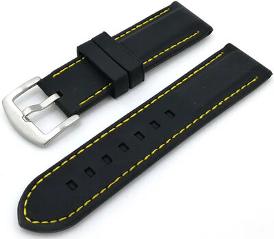 bracelet en silicone Ricardo Fermo, noir V2