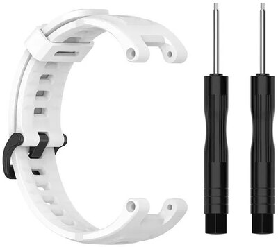 bracelet en silicone Ricardo Paganella (pour Amazfit T-Rex Pro), White + accessoires de remplacement