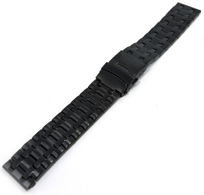 Bracelet en acier inoxydable Ricardo Citerno, noir