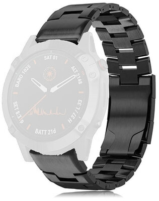 bracelet en acier inoxydable Ricardo Cafragna 26mm, Black, QuickFit