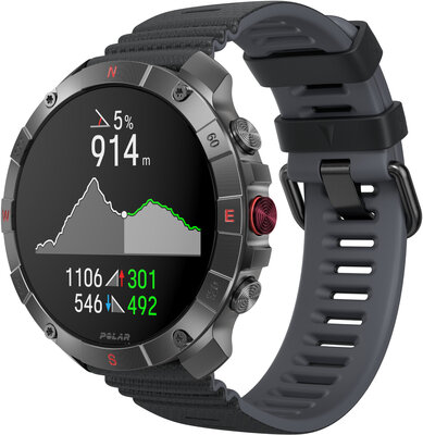 Polar Grit X2 Pro Titan, taille M/L (+ bracelet de rechange)