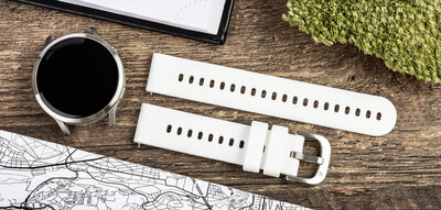 bracelet en silicone Ricardo Marmolada 18mm, White, Quick Release