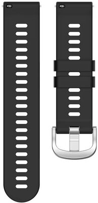 bracelet en silicone Ricardo Marmolada 18mm, Black, Quick Release
