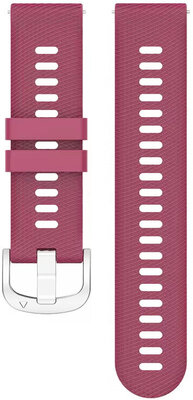 Bracelet en silicone Ricardo 18mm (pro Garmin Venu 2S, Vívoactive 4S, Forerunner 265S, Venu 3S aj.), rouge V1, Quick Release