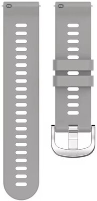 Bracelet en silicone Ricardo 18mm (pro Garmin Venu 2S, Vívoactive 4S, Forerunner 265S, Venu 3S aj.), gris, Quick Release