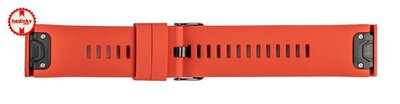 Bracelet en silicone Ricardo Livigno 26mm, Red, QuickFit