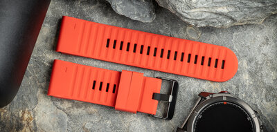 Bracelet en silicone Ricardo Livigno 26mm, Red, QuickFit