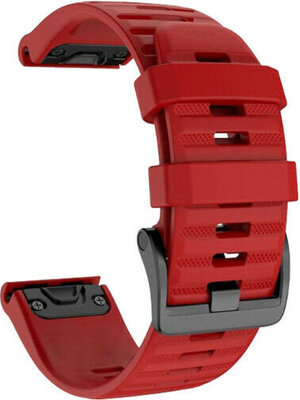 Bracelet en silicone Ricardo Livigno 26mm, Red, QuickFit