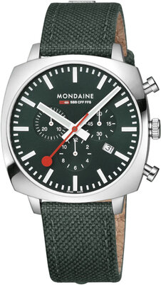 Mondaine Grand Cushion Quartz MSL.41460.LF.SET (+ bracelet de rechange)