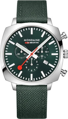 Mondaine Grand Cushion Quartz MSL.41460.LF.SET (+ bracelet de rechange)