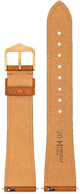 bracelet en cuir Hirsch Giffone M 01875170-1, marron, veau, longueur M, Quick Release