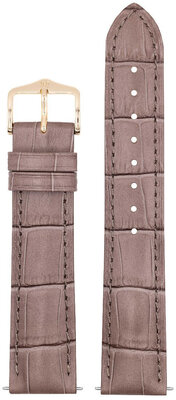 bracelet en cuir Hirsch Duke M 01028137-1, marron, veau, longueur M, Quick Release
