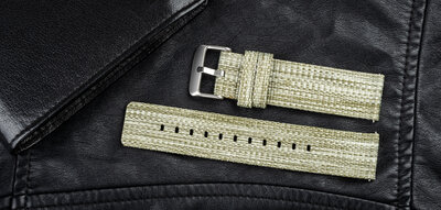Bracelet en nylon Ricardo Cervinia 22mm, Green, Quick Release