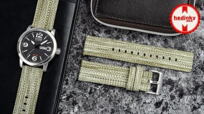 Bracelet en nylon Ricardo Cervinia 22mm, Green, Quick Release